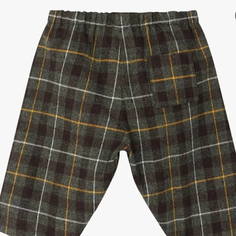 Bonpoint Dandy Green Plaid Pants, New NWT, Checkered, 18 mo